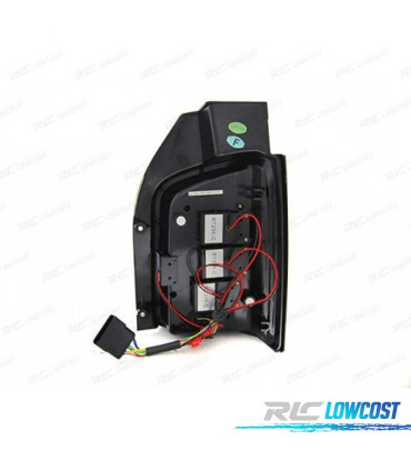 FEUX ARRIÈRE VOLKSWAGEN VW T6 TRANSPORTER 15-19 LED DYNAMIQUE ROUGE FUMÉ