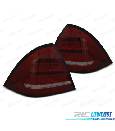 FEUX ARRIÈRE MERCEDES CLASSE C W203 04-07 BERLINE LED DYNAMIQUE ROUGE FUMÉ