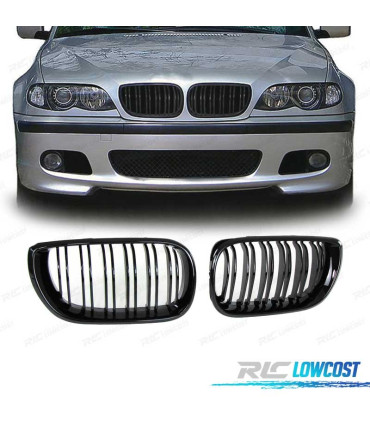 CALANDRES BMW E46 BERLINE 01-05 NOIR BRILLANT