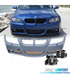 PARE CHOCS FRONTAL BMW E90 E91 05-08 LOOK M + ANTIBROUILLARD