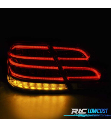 FEUX ARRIÈRE LED CLIGNOTANT DYNAMIQUES MERCEDES W212 09-13 ROUGE TRANSPARENT