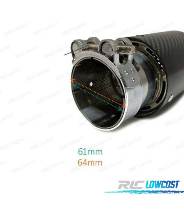 EMBOUT D´ÉCHAPPEMENT BMW LOOK M CARBONE