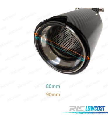 EMBOUT D´ÉCHAPPEMENT BMW LOOK M CARBONE