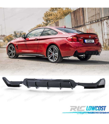 DIFFUSEUR BMW F32 F33 F36 LOOK M PERFORMANCE NOIR BRILLANT