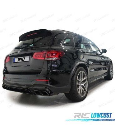 DIFFUSEUR MERCEDES GLC X253 15-18 LOOK AMG PDC + EMBOUT D´ÉCHAPPEMENT NOIR