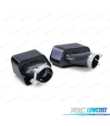 DIFFUSEUR ARRIÈRE BMW F10 F11 LOOK M PERFORMANCE NOIR BRILLANT + EMBOUTS NOIR