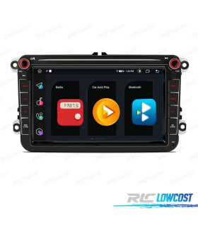 RADIO 8″ GPS ANDROID 11 VOLKSWAGEN VW POUR SEAT SKODA OCTA CORE 4GB RAM+64GB ROM