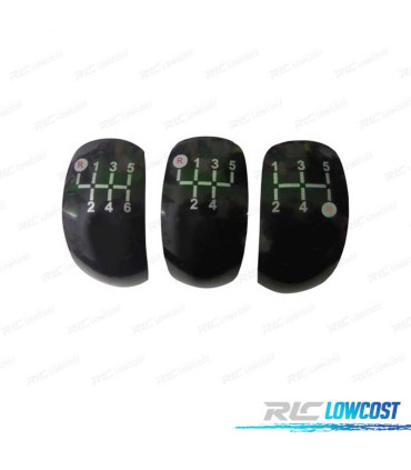 POMMEAU DE VITESSES TYPE AUDI COUTURES ROUGES