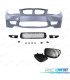 PARE-CHOCS FRONTAL BMW E81 E87 E82 04-13 LOOK 1M SRA + GRILLES ANTI-BROUILLARD