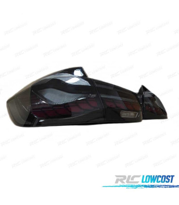 FEUX ARRIÈRE BMW F30 LIGHT BAR OLED FULL LED ROUGE FUMÉ