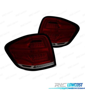 FEUX ARRIÈRE MERCEDES W164 09-11 LED BAR ROUGE FUMÉ