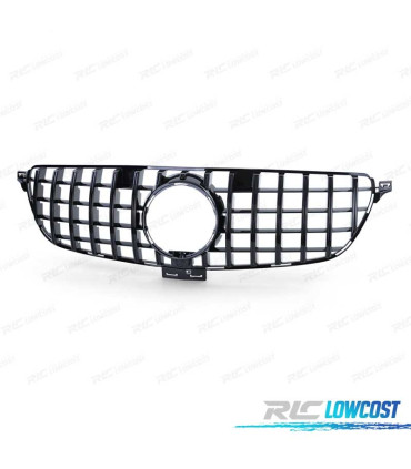 CALANDRE MERCEDES CLASSE GLE COUPÉ C292 W166 15-19 LOOK GT-R CAMERA NOIR BRILLANT