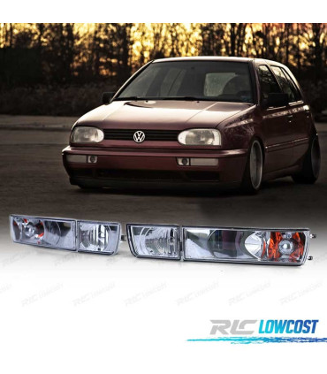 CLIGNOTANTS VOLKSWAGEN VW GOLF 3 91-97 CLAIR CHROMÉ