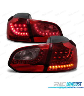 FEUX ARRIÈRE VOLKSWAGEN VW GOLF 6 08-12 FULL LED ROUGE CLAIR