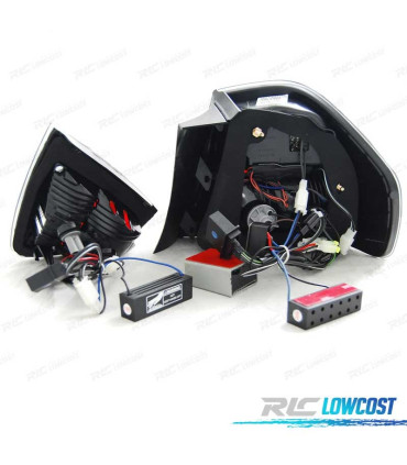 FEUX ARRIÈRE BMW E90 05-08 LED ROUGE FUMÉ