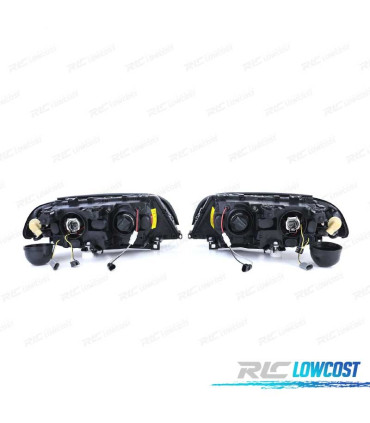 PHARES BMW E46 2P 99-03 ANGEL EYES FOND NOIR