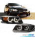 PHARES BMW E90 E91 05-08 ANGEL EYES LED 3D FOND NOIR