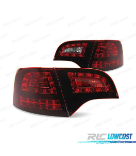 FEUX ARRIÈRE FULL LED AUDI A4 B7 AVANT 04-08 ROUGE FUMÉ