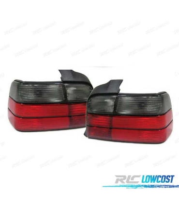 FEUX ARRIÈRE BMW E36 4P 90-97 LOOK M3 ROUGE FUMÉ