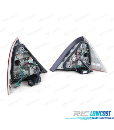FEUX ARRIÈRE POUR MERCEDES SLK R170 96-04 LED ROUGE CHROMÉ
