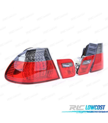FEUX ARRIÈRE BMW E46 COUPÉ 99-03 LED ROUGE FUMÉ LOOK M3
