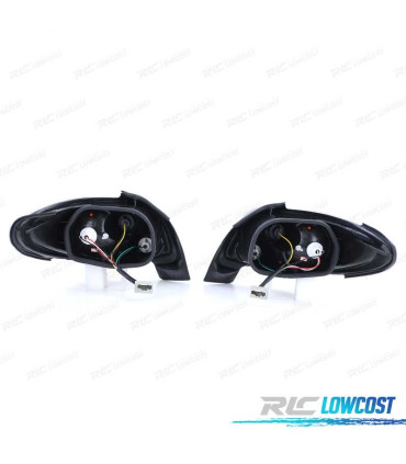 FEUX ARRIÈRE PEUGEOT 206 CC 98-09 FOND NOIR
