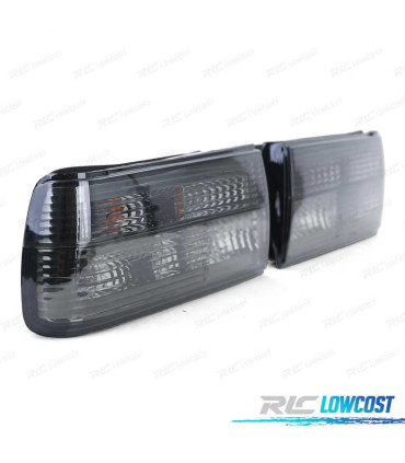 FEUX ARRIÈRE BMW E30 87-90 CABRIO 90-93 FOND CHROMÉ FUMÉ