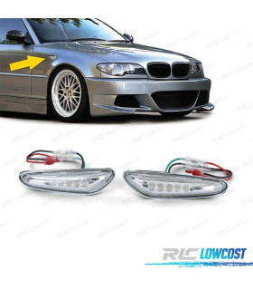 CLIGNOTANTS LATÉRAUX POUR BMW E46 01-05 LED CHROMÉ