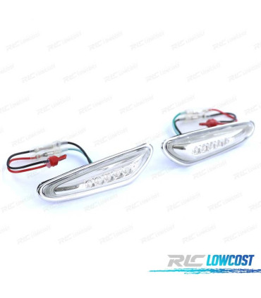CLIGNOTANTS LATÉRAUX POUR BMW E46 01-05 LED CHROMÉ