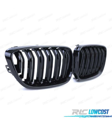 CALANDRE BMW F22 F23 LOOK M2 COULEUR NOIR BRILLANT