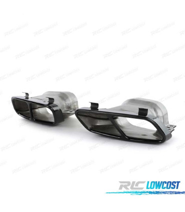 EMBOUTS D'ÉCHAPPEMENT MERCEDES LOOK AMG A45 LOOK AMG NOIR