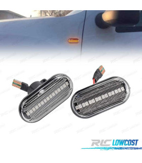 CLIGNOTANTS NISSAN OPEL MOVANO VIVARO RENAULT CLIO MEGANE TWINGO SCENIC LATERAL LED DYNAMIQUES FOND NOIR