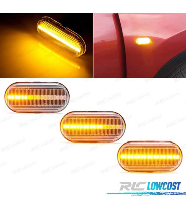CLIGNOTANTS NISSAN OPEL MOVANO VIVARO RENAULT CLIO MEGANE TWINGO SCENIC LATERAL LED DYNAMIQUES FOND NOIR