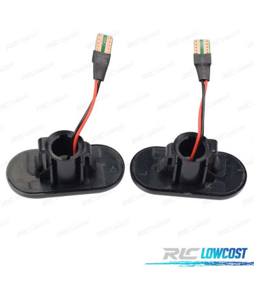 CLIGNOTANTS NISSAN OPEL MOVANO VIVARO RENAULT CLIO MEGANE TWINGO SCENIC LATERAL LED DYNAMIQUES FOND NOIR