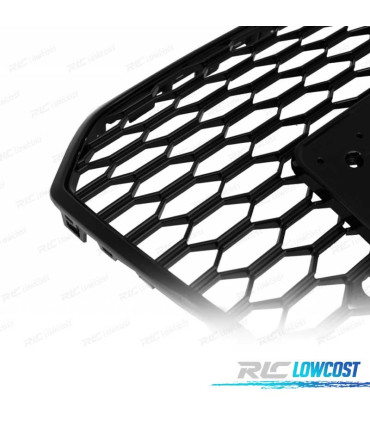 CALANDRE AUDI A6 4G 14-18 LOOK RS6 NOIR BRILLANT