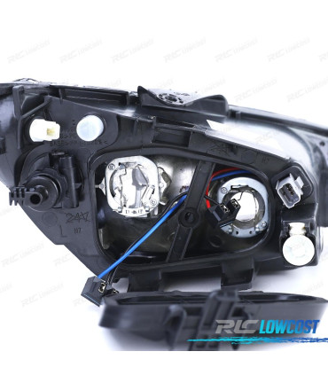 PHARES PEUGEOT 206 03- 06 CABRIO HATCHBACK SW GTI NOIR H7