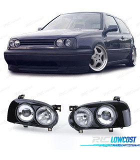 PHARES VOLKSWAGEN VW GOLF 3 91-97 NOIR