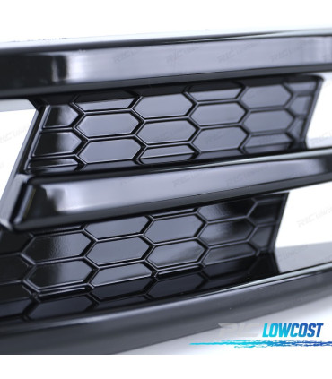 GRILLES ANTIBROUILLARD VOLKSWAGEN VW GOLF 7 12-17 LOOK GTI NOIR BRILLANT