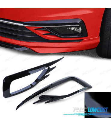 CONTOUR PHARES VOLKSWAGEN VW GOLF 7 17-20 NOIR BRILLANT