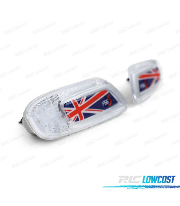 CLIGNOTANTS LATÉRAUX POUR MINI COOPER F55 F56 F57 LED UNION JACK FLAG ROUGE BLEUE