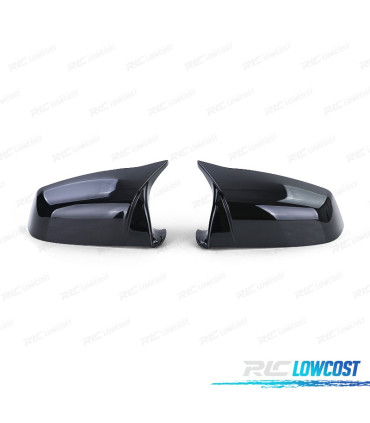COQUES RÉTROVISEURS POUR BMW E60 E61 07-09 LOOK M NOIR BRILLANT