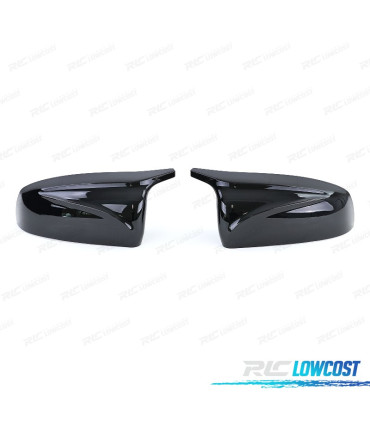 COQUES RÉTROVISEURS BMW E70 E71 E72 LOOK M NOIR BRILLANT