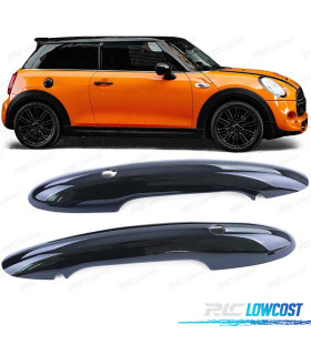 COQUES POIGNÉES DE PORTES MINI F55 F56 F57 NOIR BRILLANT KEYLESS GO