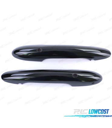 COQUES POIGNÉES DE PORTES MINI F55 F56 F57 NOIR BRILLANT KEYLESS GO