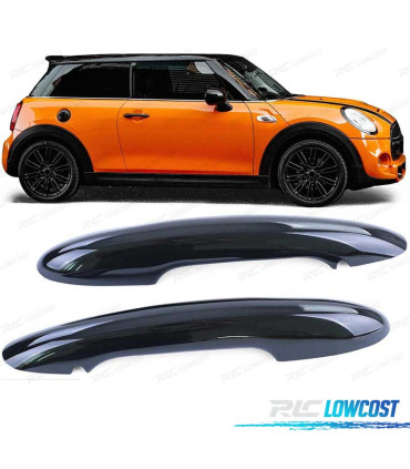 COQUES POIGNÉES DE PORTES MINI F55 F56 F57 NOIR BRILLANT