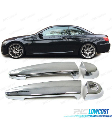 COQUES POIGNÉES DE PORTE BMW E92 E93 1ER E81 E82 E88 CHROMÉ