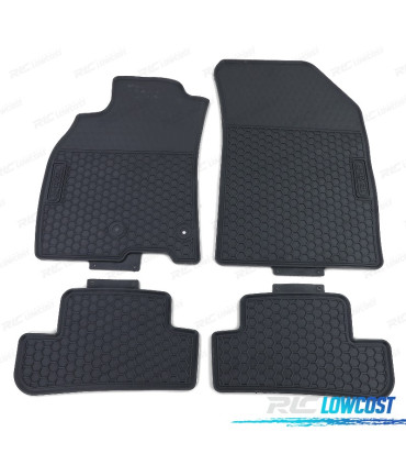 TAPIS EN CAOUTCHOUC RENAULT MEGANE KZ BZ 08- 4 UNITÉS