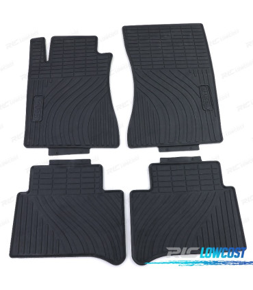 TAPIS EN CAOUTCHOUC MERCEDES CLASSE E W211 S211 02-09 4 UNITÉS