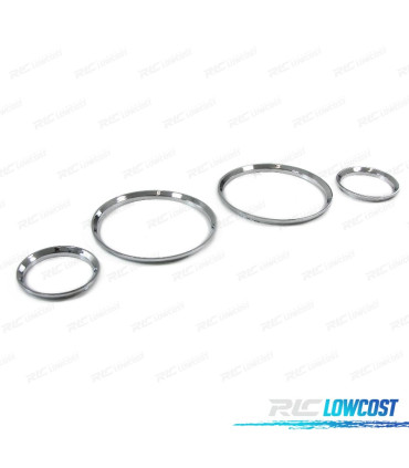 CONTOURS COMPTEURS TABLEAU DE BORD POUR OPEL CORSA B TIGRA A CHROMÉ