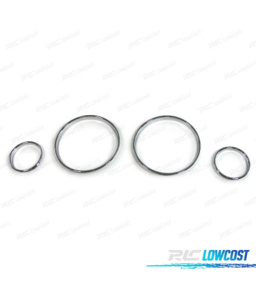 CONTOURS COMPTEURS TABLEAU DE BORD POUR BMW X5 E53 99-07 E39 95-03 E38 99-07 CHROMÉ